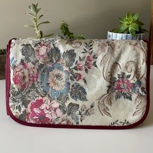 Vintage floral Freedom hanging jewelry bag